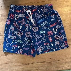 Chubbies “the dream teams” marvel swim trunks. 7 inch inseam size XL